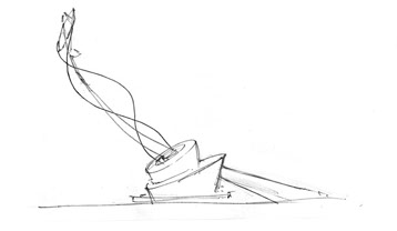 Original sketch of Victory Role concept